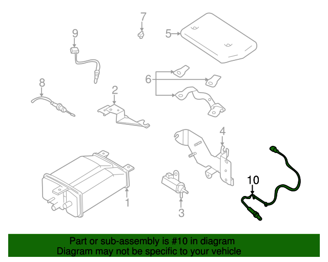 Subaru OEM Front Oxygen Sensor (02 - 05 WRX/04 - 07 STi) - OEM Subaru