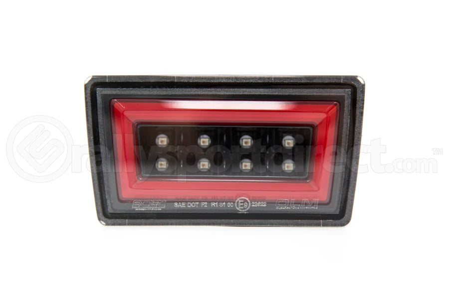 Kit de luz de freno trasero OLM V3 F1 Lente transparente Barra roja (15-21 WRX / STI)