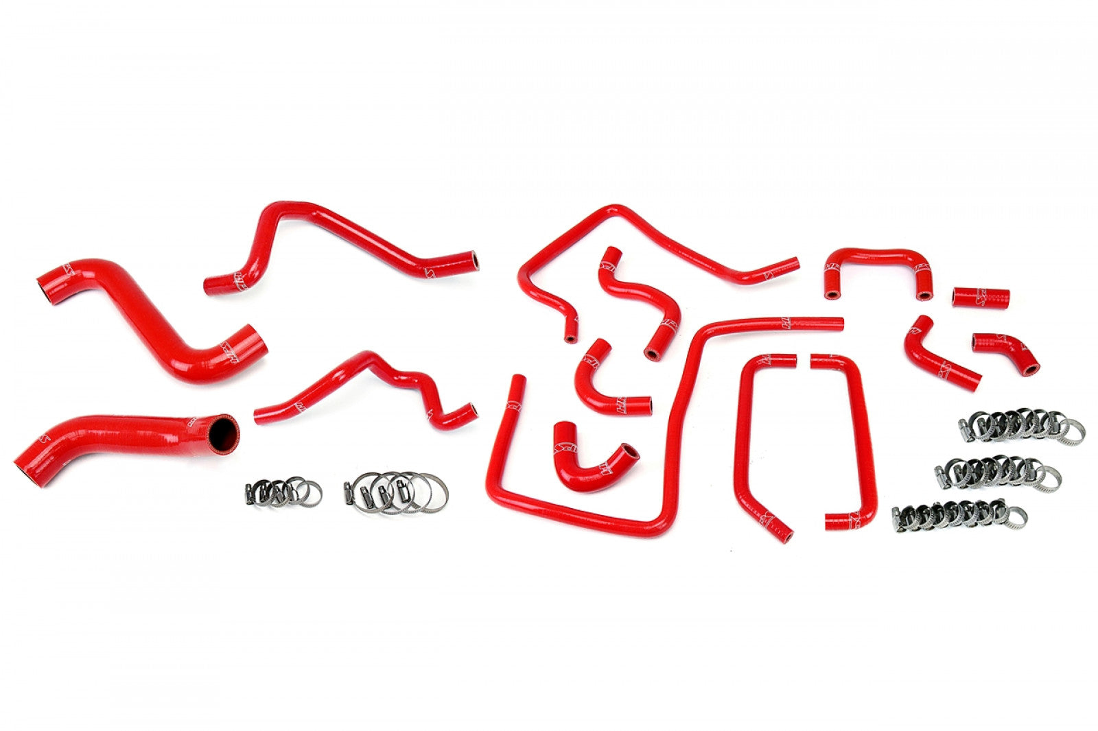 HPS Red Reinforced Silicone Radiator, Heater and Ancillary Hose Kit Coolant for Subaru 2005 Impreza WRX 2.0L Turbo