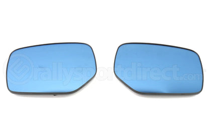 OLM Wide Angle Convex Mirrors w/ Turn Signals / Defrosters Blue (15 - 20 WRX/STI) - OLM