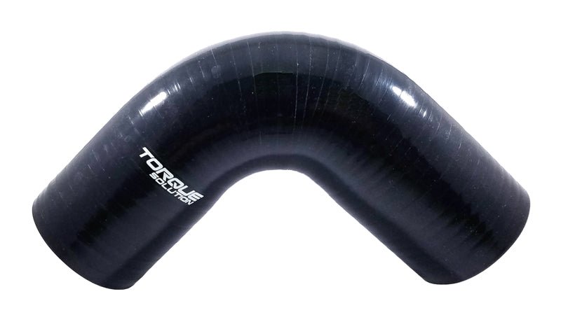 Torque Solution 90 Degree Silicone Elbow: 2 inch Black Universal - JD Customs U.S.A