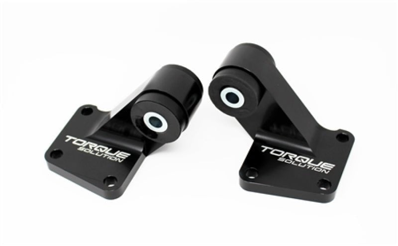 Torque Solution Billet Rear Differential Mounts 03 - 06 EVO 7/8 - Black - Torque Solution