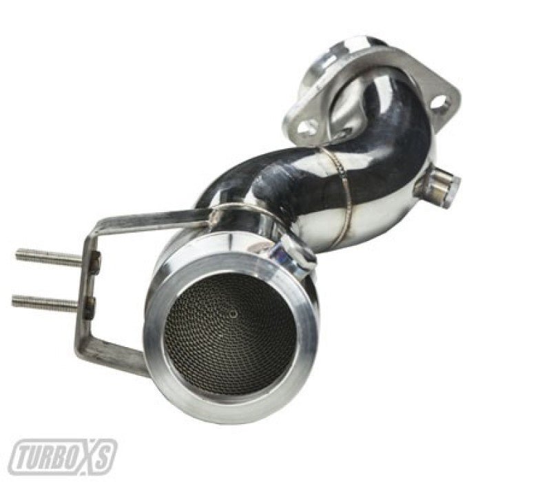 Turbo XS Downpipe w/ High Flow Catalytic Converter (15+ Ford Mustang Ecoboost) - Turbo XS