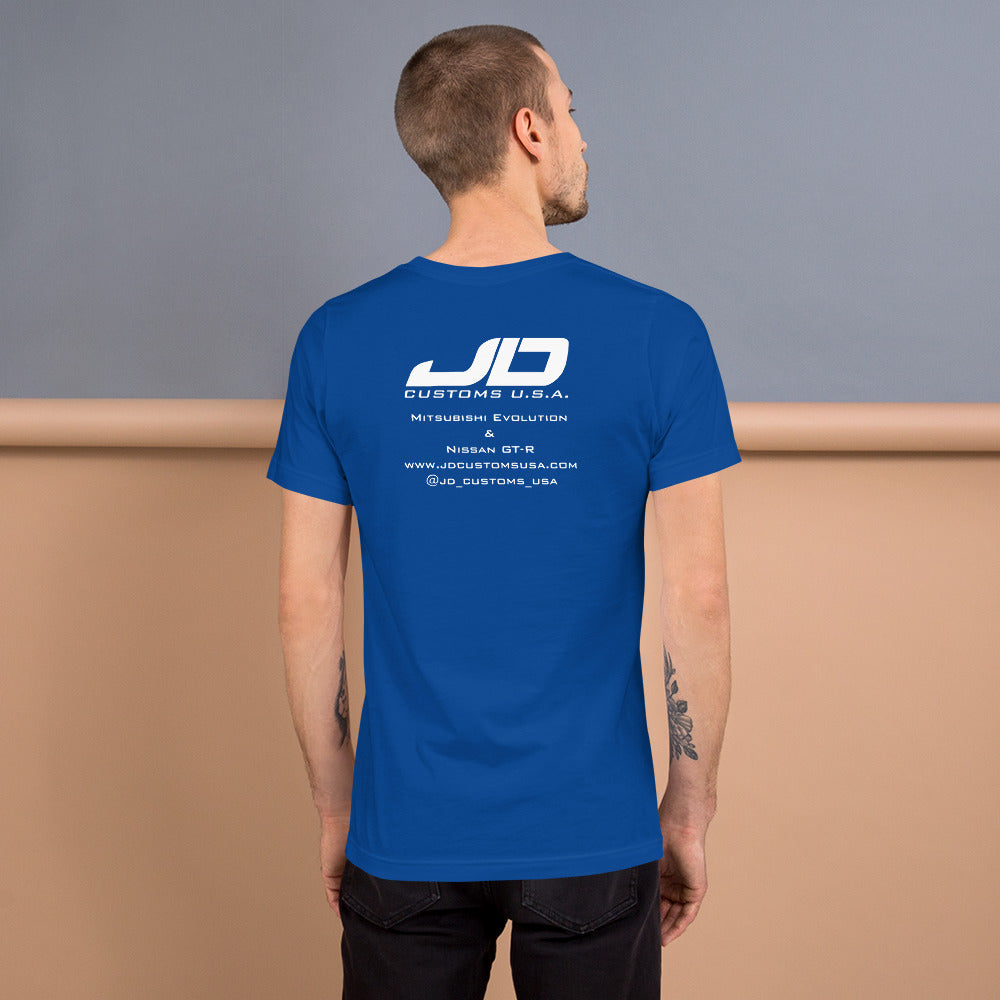 Camiseta JDC "La vida es demasiado corta para quedarse en stock"