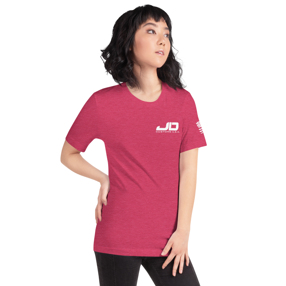 Camiseta de manga corta para mujer JD Customs USA