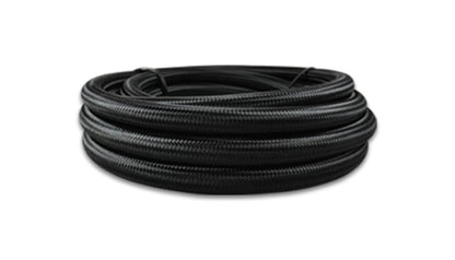 Vibrant - 10 AN Black Nylon Braided Flex Hose w/ PTFE liner (10FT long) - Vibrant