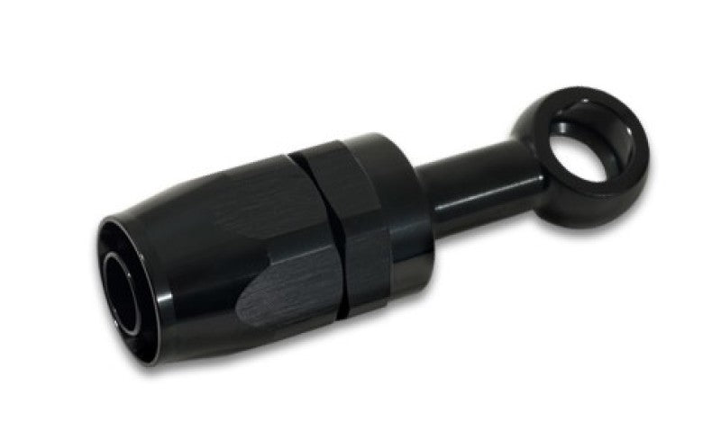 Vibrant - 10AN Banjo Hose End Fitting for use with M16 or 5/8in Banjo Bolt - Aluminum Black - Vibrant