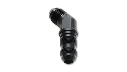 Vibrant - 10AN Bulkhead Adapter 45 Degree Elbow Fitting - Anodized Black Only - Vibrant