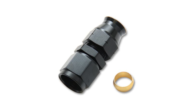 Vibrant - 10AN Female to .625in Tube Adapter Fitting (w/Brass Olive Insert) - Vibrant