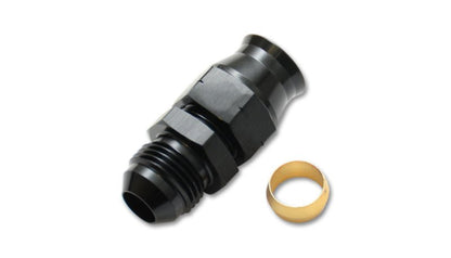 Vibrant - 10AN Male to .625in Tube Adapter Fitting (w/Brass Olive Insert) - Vibrant