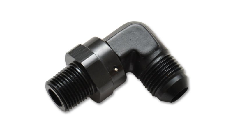 Vibrant - 10AN to 3/8in NPT Male Swivel 90 Degree Adapter Fitting - Vibrant