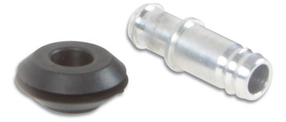 Vibrant 10mm (2/5in) O.D. Aluminum Vacuum Hose Fitting (includes Rubber Grommet) - Vibrant