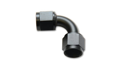 Vibrant - 12AN Female 90 Degree Union Adapter (AN to AN) - Anodized Black Only - Vibrant