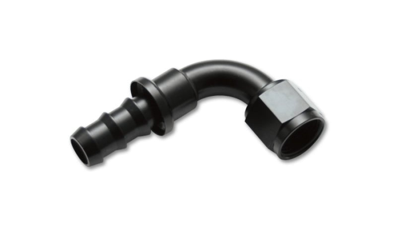 Vibrant - 12AN Push - On 90 Deg Hose End Fitting - Aluminum - Vibrant