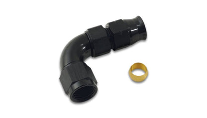 Vibrant 1/2In Tube to - 8AN Female 90 Degree Union Adapter Fitting w/ Olive Inserts - Vibrant