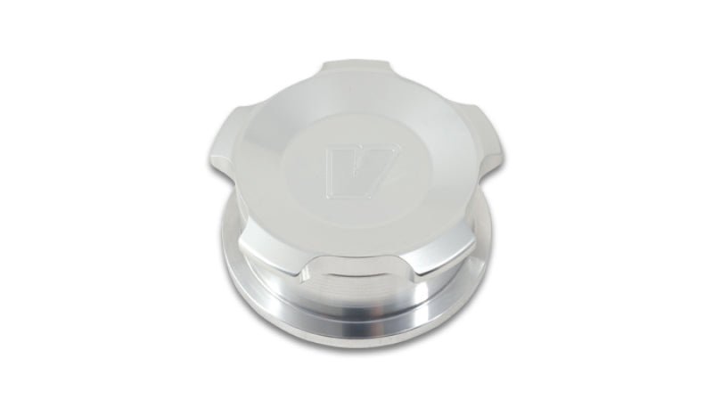 Vibrant 1.5in OD Aluminum Weld Bungs w/ Polished Aluminum Threaded Cap - Vibrant