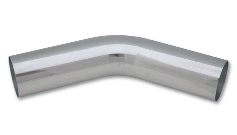 Vibrant 1.5in O.D. Universal Aluminum Tubing (45 degree bend) - Polished - Vibrant