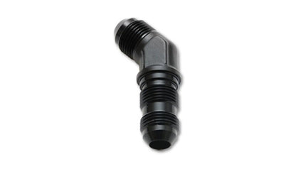 Vibrant - 16AN Bulkhead Adapter 45 Deg Elbow Fitting - Anodized Black - Vibrant