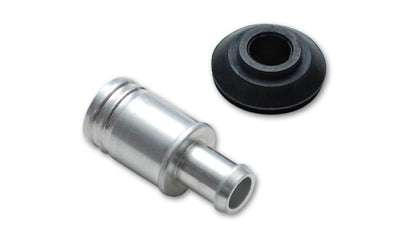 Vibrant 16mm (5/8in) O.D. Aluminum Vacuum Hose Fitting (includes Rubber Grommet) - Vibrant