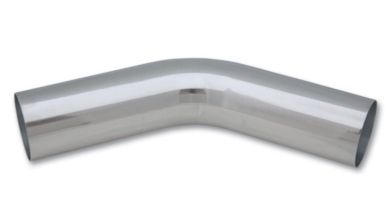 Vibrant 1.75in O.D. Universal Aluminum Tubing (45 degree bend) - Polished - Vibrant