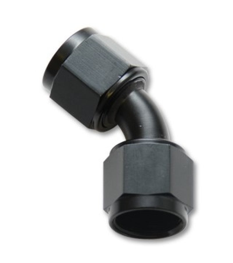 Vibrant - 20AN X - 20AN Female Flare Swivel 45 Deg Fitting (AN To AN) - Anodized Black Only - Vibrant