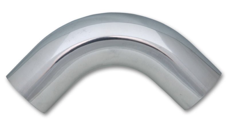 Vibrant 2.25in O.D. Universal Aluminum Tubing (90 degree bend) - Polished - Vibrant