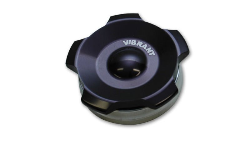 Vibrant 2in OD Aluminum Weld Bungs w/ Anodized Black Aluminum Threaded Cap (incl. O - Ring) - Vibrant