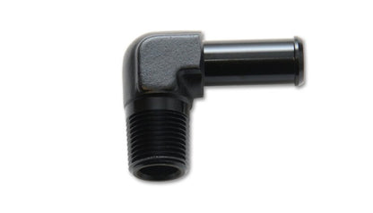 Vibrant 3/4 NPT to 3/4in Barb Straight Fitting 90 Deg Adapter - Aluminum - Vibrant