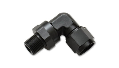 Vibrant - 3AN to 1/8in NPT Female Swivel 90 Degree Adapter Fitting - Vibrant