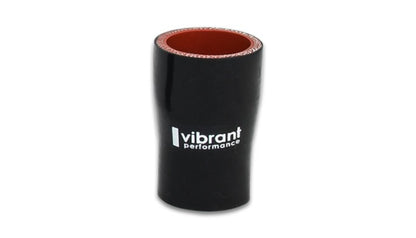 Vibrant 4 Ply Aramid Reducer Coupling 2.5in I.D. x 4in I.D. - Gloss Black - Vibrant