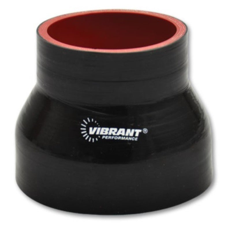 Vibrant 4 Ply Reducer Coupling 5in x 4in x 4.5in Long (BLACK) - Vibrant