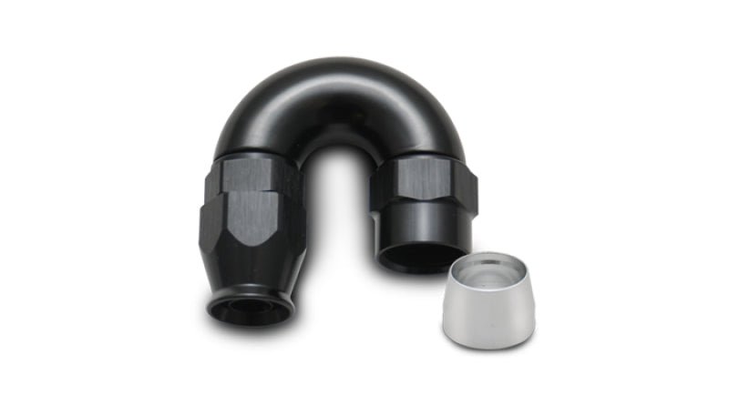 Vibrant - 6AN 180 Degree Elbow Hose End Fitting for PTFE Lined Hose - Vibrant