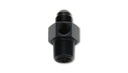 Vibrant - 6AN Male to 1/4in NPT Male Union Adapter Fitting w/ 1/8in NPT Port - Vibrant