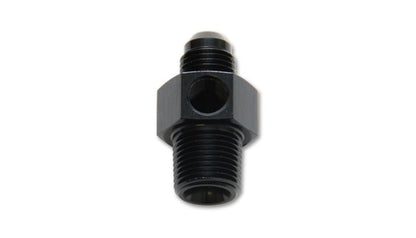 Vibrant - 8AN Male to 1/4in NPT Male Union Adapter Fitting w/ 1/8in NPT Port - Vibrant