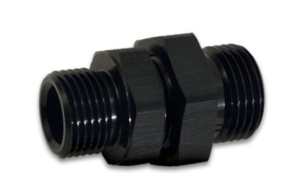 Vibrant - 8AN to - 6AN ORB Male to Male Union Adapter - Anodized Black - Vibrant