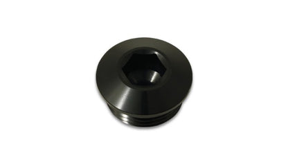 Vibrant Aluminum 34AN ORB Low Profile Port Plug - Anodized Black - Vibrant