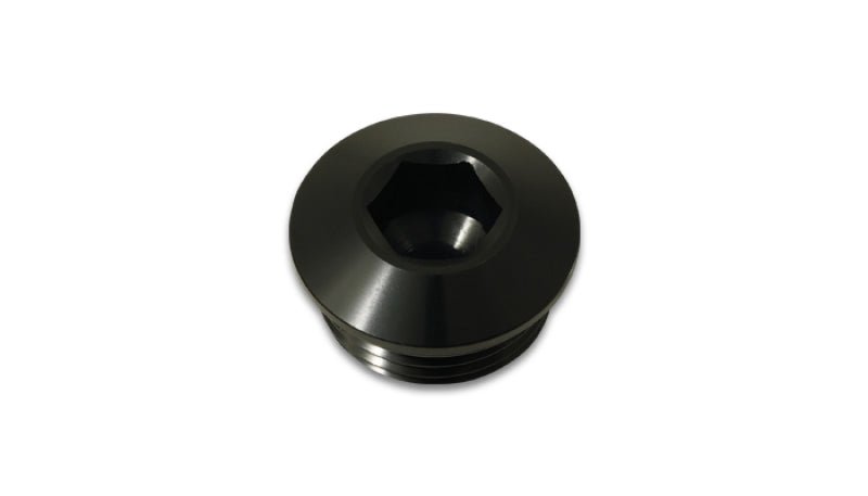 Vibrant Aluminum - 4AN ORB Low Profile Port Plug - Anodized Black - Vibrant