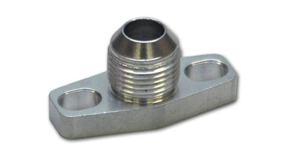 Vibrant Billet Alum Oil Drain Flange w/ integrated - 10 AN fitting for GT15 - GT35 Ball Bearing Turbos - Vibrant