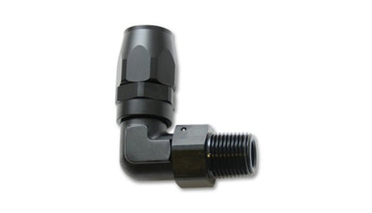 Vibrant Male NPT 90 Degree Hose End Fitting - 12AN - 1/2 NPT - Vibrant