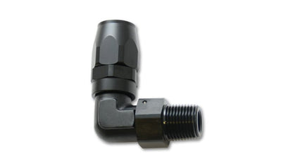 Vibrant Male NPT 90 Degree Hose End Fitting - 8AN - 3/8 NPT - Vibrant