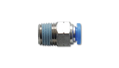 Vibrant Male Straight Pneumatic Vacuum Fitting (1/4in NPT Thread) - for 1/4in (6mm) OD tubing - Vibrant