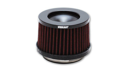 Vibrant The Classic Perf Air Filter 4.75in O.D. Cone x 3 - 1/2in Tall x 3in inlet I.D. Turbo Outlets - Vibrant