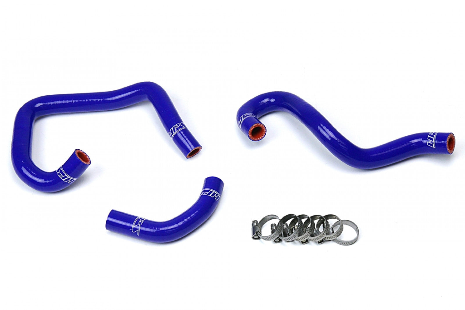 HPS Kit de manguera de calentador de silicona reforzada azul refrigerante para Toyota 93-98 Supra MK4 2JZ Turbo volante a la izquierda