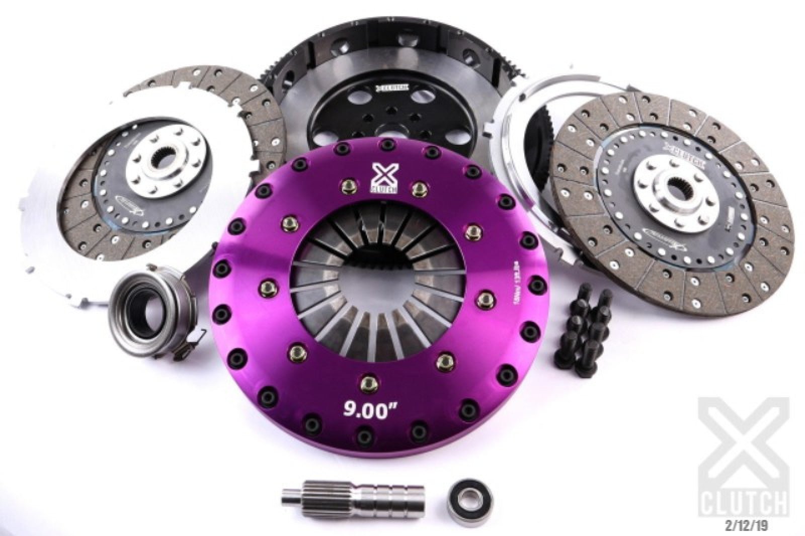 XClutch 9" Rigid Twin Solid Plate Organic Clutch Kit Scion FR - S 2013 - 2016/Subaru BRZ 2013+/Toyota 86 2017 - XClutch